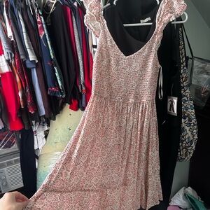 Pink Sequin Backless Mini Sundress